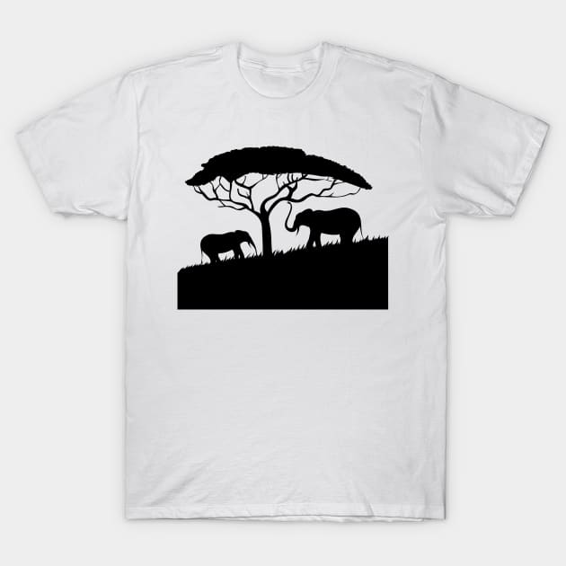 African Animals T-Shirt by Mako Design 